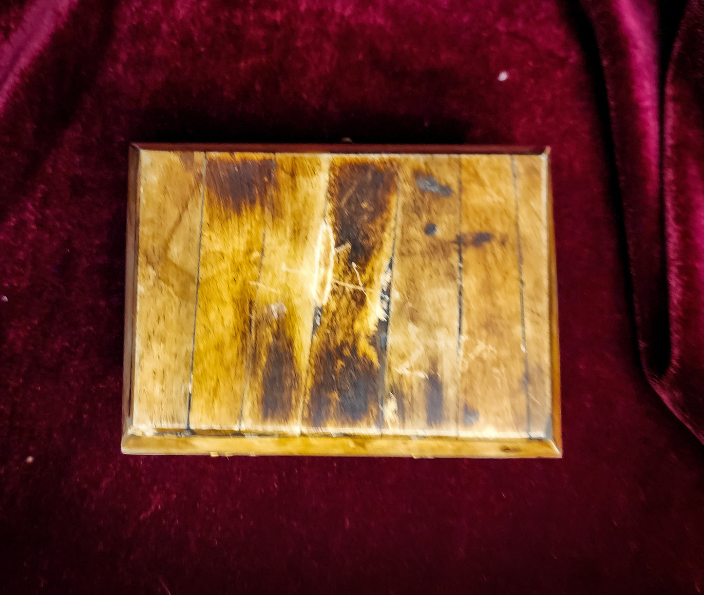 Vintage Bone and Brass Trinket Box