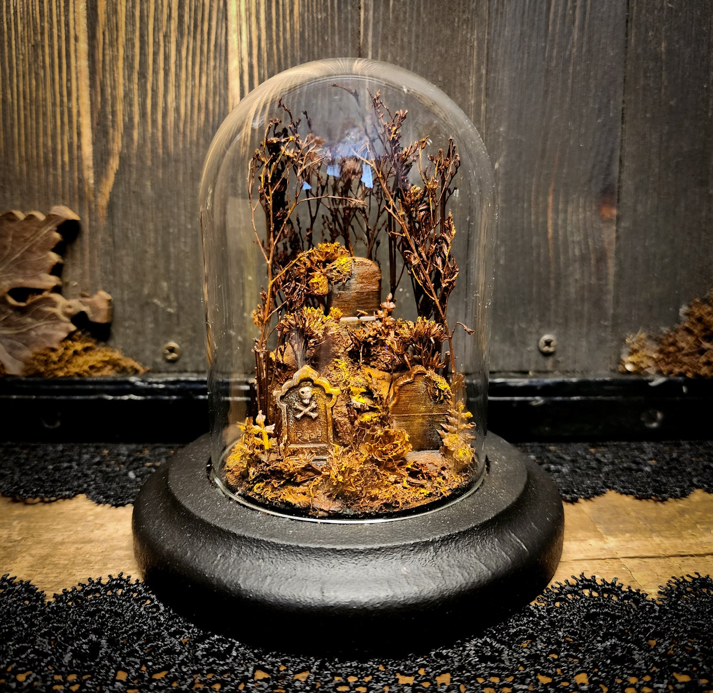 Miniature Cemetery Glass Display Dome
