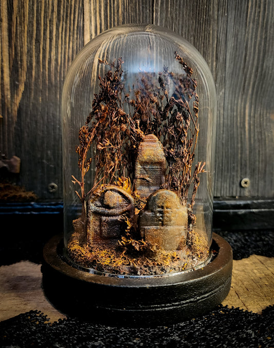 Miniature Cemetery Glass Display Dome
