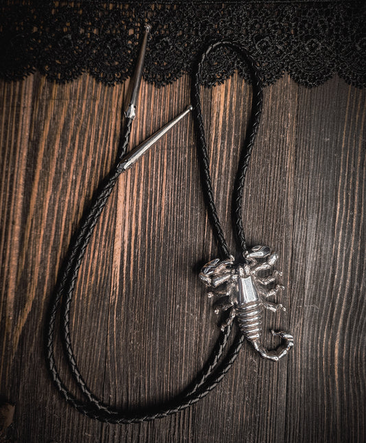 Vintage Southwestern Scorpion Bolo Tie